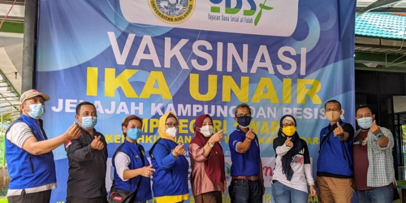 Kolaborasi YDSF dan IKA Unair adakan Vaksinasi Dosis Ke-2 di Waru, Sidoarjo