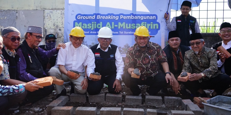 YDSF dan PT MbSS Bangun Masjid di Rest Area KM 753 B Tol Surabaya-Gempol